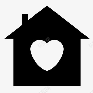 快乐可爱的房子家庭快乐图标图标