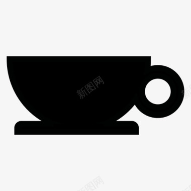 杯子盘子茶图标图标