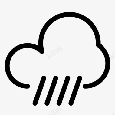 雨雨天气天气预报图标图标