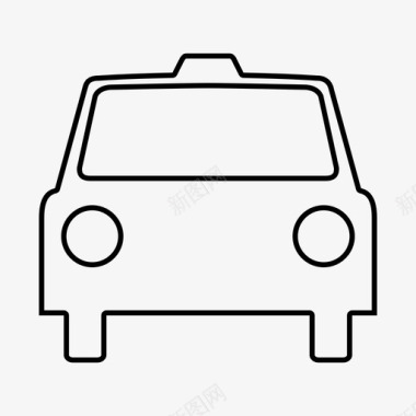 出租车汽车运输图标图标