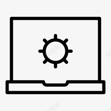 设置电脑图案笔记本电脑设置电脑选项图标图标