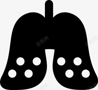 肺部疾病健康医疗保健图标图标
