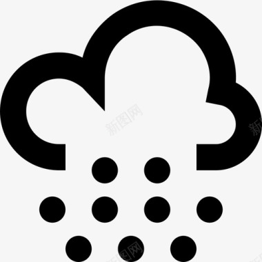 天气雨云天空图标图标