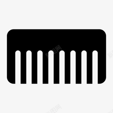 梳子理发师头发图标图标