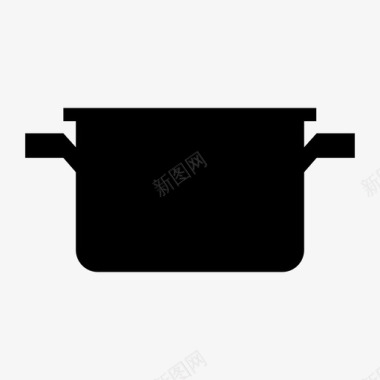 平底锅锅炊具厨房图标图标