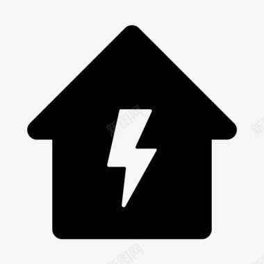 家用电电力能源图标图标