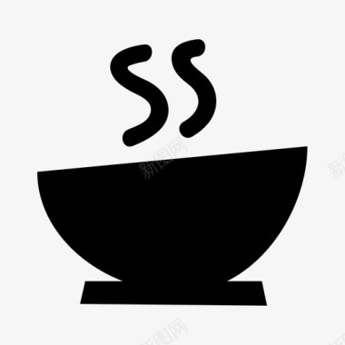 中式汤碗中式图标图标