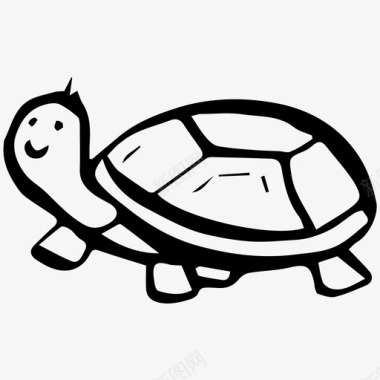 乌龟生日卡乌龟动物可爱图标图标
