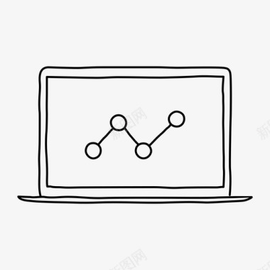 电脑消息笔记本电脑分析设备屏幕图标图标