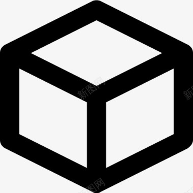 立方体三维立方体图标图标