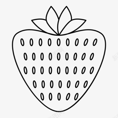 党徽标志素材草莓食物收获图标图标