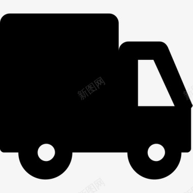 送货卡车送货车货物装运图标图标