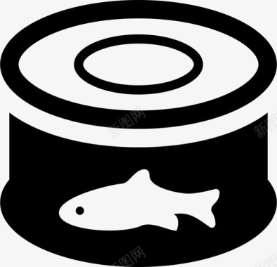 鱼罐头金枪鱼鱼粉图标图标