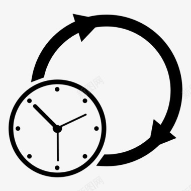 时间24小时时钟图标图标