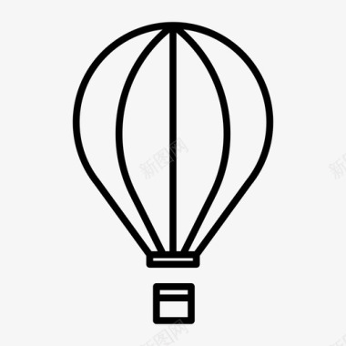 热气球气球运输图标图标
