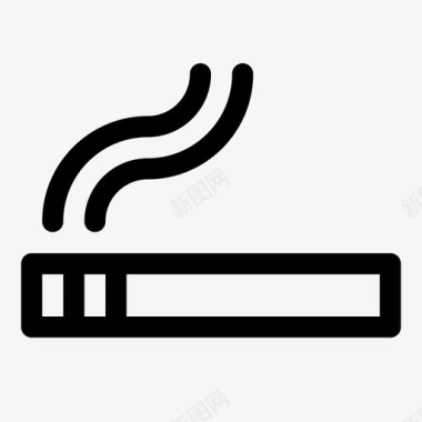 烟吸烟区吸烟室图标图标
