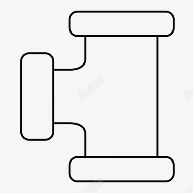 三通异径管薄壁管图标图标