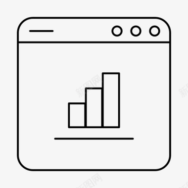 分析矢量图条形图分析应用程序图标图标