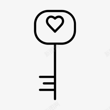 心键爱情人节图标图标