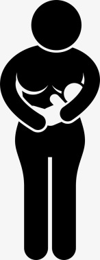 母乳喂养婴儿饮用图标图标