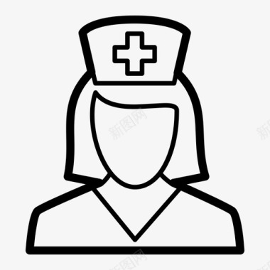护士护士化身女护士图标图标