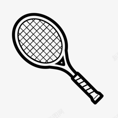网球设备球拍图标图标