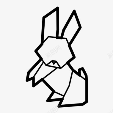 兔子动物复活节图标图标