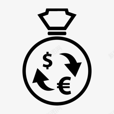 外汇货币银行现金图标图标