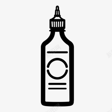 斯里拉查酱瓶子热的图标图标