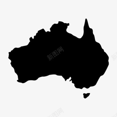 澳大利亚大陆岛屿图标图标