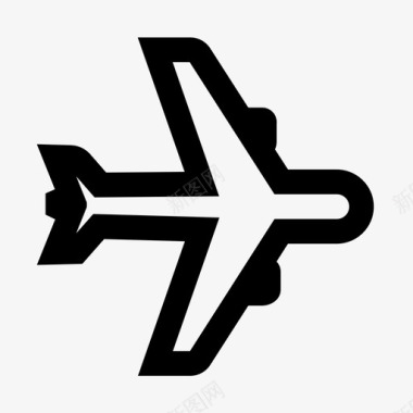 飞机空中客车喷气式飞机图标图标