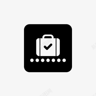 行李托运托运标记ok图标图标