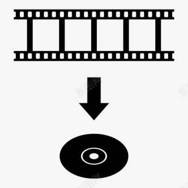 胶片到dvd胶片带保存视频图标图标