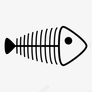 鱼骨死鱼吃的图标图标