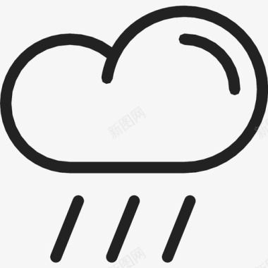 科技云云雨图标图标