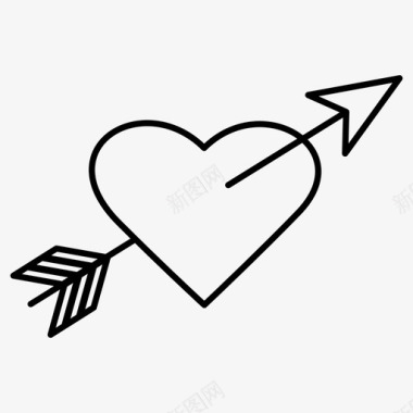 丘比特之箭爱情浪漫图标图标