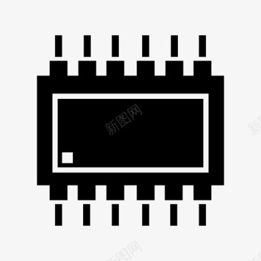 纳米喷嘴it硬件微芯片图标图标