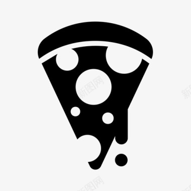 披萨芝士意大利香肠图标图标