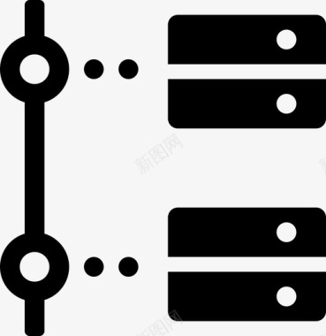 填充PDF服务器树脱机数据断开连接图标图标