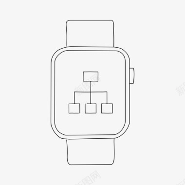 屏幕上的地图applewatch站点地图applewatch图表图标图标