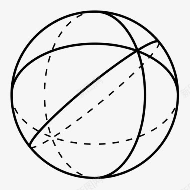 3d球体3d几何体图标图标