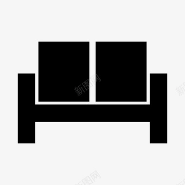 沙发椅子舒适图标图标