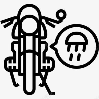 摩托车清洁咖啡馆赛车护理图标图标