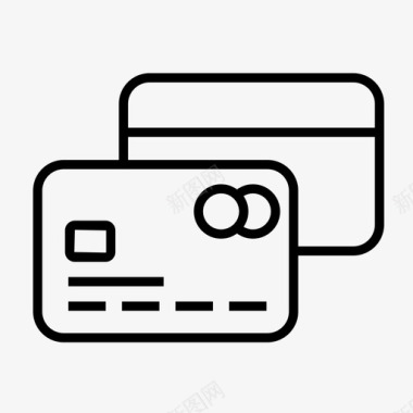 信用卡信用卡借记卡货币图标图标