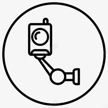 保安摄像机保险箱监控图标图标