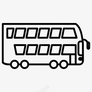 成都市交通旅游巴士精品巴士校车图标图标