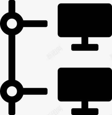 SEO和网络数据计算机联机设备internet图标图标
