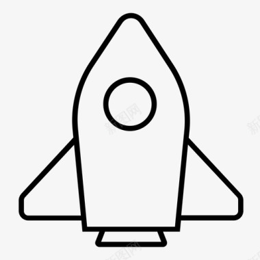 创业英雄榜火箭发射导弹宇宙飞船图标图标