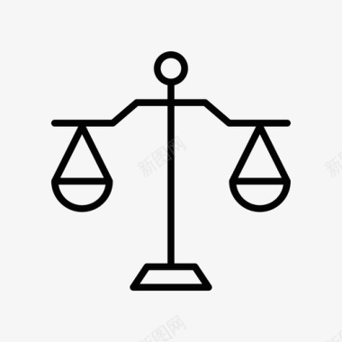 天秤座的正义公平法律图标图标
