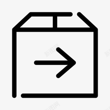 发送包裹下一个包裹下一个盒子图标图标